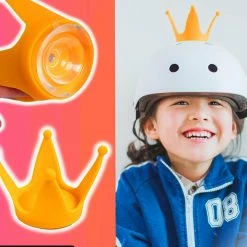 Unbranded Casque Couronne Décor Avec Ventouse Silicone Mignon Casque Moto Couronne Pour Enfants Bdliv -Vélos de route électriques soldes magasin 401223223 max