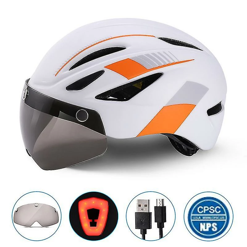 Unbranded Ltcmfc Bike Helme Avec Lunettes Magnétiques Détachables Casque De Vélo De Montagne Réglable Équipement De Cyclisme 52-62cm 1 Unbranded Ltcmfc Bike Helme Avec Lunettes Magnétiques Détachables Casque De Vélo De Montagne Réglable Équipement De Cyclisme 52-62cm