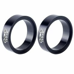 Unbranded Vélo Tube Effilé Fourche Cadre Casque Adaptateur 55mm à 44mm Conversion Route Fixe Gear Bicycle Parts