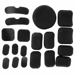 Unbrand 19pcs Bicycle Remplacement Foam Pads Rembourrage Casque Coussins Mat Pour Moto