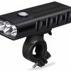 Unbranded Phares De Vélo Usb Rechargeable Built-in Batterie Haute Capacité Trois Modes Outdoor Mountain Bike Ipx5 Imperméable à L’eau Casque Accessoires De Vélo (bla