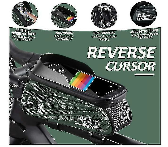 Unbranded Sac De Support De Téléphone De Vélo Grande Capacité Tpu écran Tactile Casque Trou Cyclisme Téléphone Montage Top Tube Pochette Accessoires De Vélo Pour Smartphone Moins De 7,0 '' 2 Unbranded Sac De Support De Téléphone De Vélo Grande Capacité Tpu écran Tactile Casque Trou Cyclisme Téléphone Montage Top Tube Pochette Accessoires De Vélo Pour Smartphone Moins De 7,0 '' – Image 2