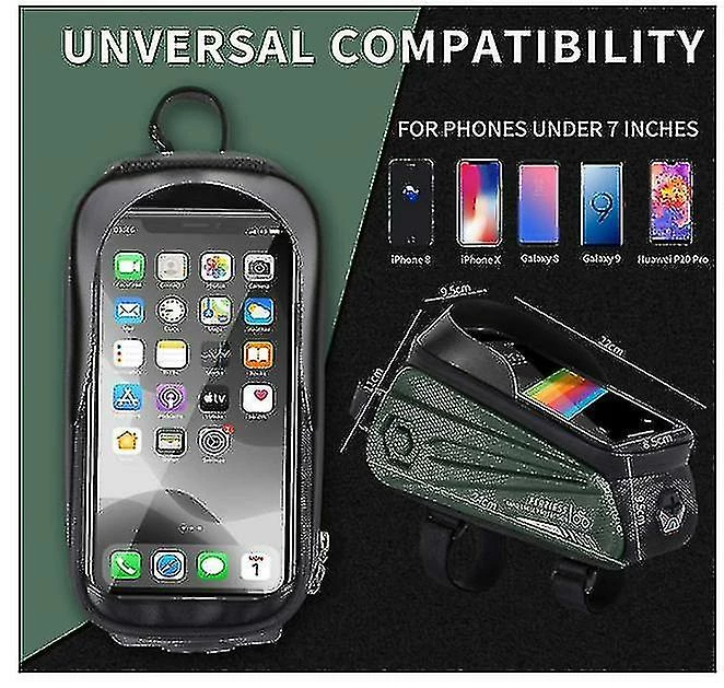 Unbranded Sac De Support De Téléphone De Vélo Grande Capacité Tpu écran Tactile Casque Trou Cyclisme Téléphone Montage Top Tube Pochette Accessoires De Vélo Pour Smartphone Moins De 7,0 '' 4 Unbranded Sac De Support De Téléphone De Vélo Grande Capacité Tpu écran Tactile Casque Trou Cyclisme Téléphone Montage Top Tube Pochette Accessoires De Vélo Pour Smartphone Moins De 7,0 '' – Image 4