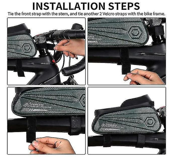 Unbranded Sac De Support De Téléphone De Vélo Grande Capacité Tpu écran Tactile Casque Trou Cyclisme Téléphone Montage Top Tube Pochette Accessoires De Vélo Pour Smartphone Moins De 7,0 '' 5 Unbranded Sac De Support De Téléphone De Vélo Grande Capacité Tpu écran Tactile Casque Trou Cyclisme Téléphone Montage Top Tube Pochette Accessoires De Vélo Pour Smartphone Moins De 7,0 '' – Image 5