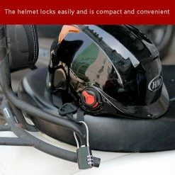 Unbranded Casque Chaîne Serrure Mot De Passe à 3 Chiffres Pour Scooter Moto Vélo Serrure Câble -Vélos de route électriques soldes magasin 756051523 max