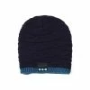 Unbranded Sans Fil Bluetooth Compatible Poisson Modèle Tricoté Velours Hiver Casque Chaud Cap Musique Appel Casque Chapeau Pour Nuit Courir Pêche Sports De Plein Air T