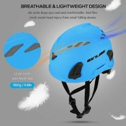 Nw 1776 Casque D’escalade Casque De Sécurité De Cyclisme W / Lampe Frontale Earmuff Feu Arrière Points D’attache Pour La Randonnée Escalade Casque De Vélo Spéléologique -Vélos de route électriques soldes magasin 786958334 max