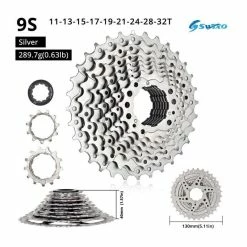 9 Vitesses Vélo Cassette 11-32-40-50T VTT VTT 9 S CREUX Roue Libre Volant Pignon Pour Shimano SRAM [5CED274] - Avis / Test