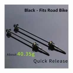 Accessoire Vélo,Brochettes De Moyeu D'axe De Vélo En Titane, Levier QR Pour Vtt, Vélo De Route Léger, Roue - Type 3 - Black - Avis / Test