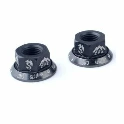 Accessoire Vélo,MUQZI 2 Pièces Vélo M10 Moyeu écrou En Alliage D'aluminium Boulon Bride Roue Avant Roue Arrière Bouchon - - Avis / Test