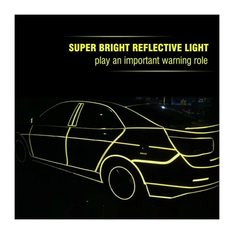 Bande D'avertissement De Bande Réfléchissante Décoration Auto-adhésif Décoration De Bricolage Roue De Vélo De Roue De Vé - Avis / Test 1 Bande D'avertissement De Bande Réfléchissante Décoration Auto-adhésif Décoration De Bricolage Roue De Vélo De Roue De Vé - Avis / Test