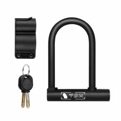 Black -WEST BIKING — Anti Vol Pour Roue De Vélo De Route, VTT, Moto, Scooter, Cadenas En U à 2 Clés, Accessoire De Cyclism - Avis / Test