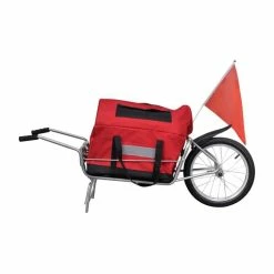MVP - Remorque De Bagages 2 En 1 Remorque De Vélo à Une Roue Avec Sac De Rangement 143 X 42 X 41 Cm-4614 - Avis / Test