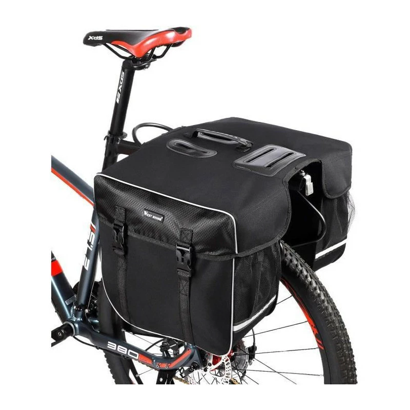 Sacoche De Vélo Porte-Bagages Double Sac De Roue Arrière 30L Étanche Grande Capacité Sacoche De Cadre Polyvalente Avec Hous - Avis / Test 1 Sacoche De Vélo Porte-Bagages Double Sac De Roue Arrière 30L Étanche Grande Capacité Sacoche De Cadre Polyvalente Avec Hous - Avis / Test